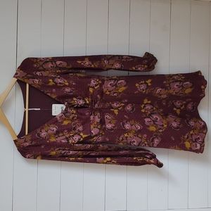 Free People Purple Satin Dress